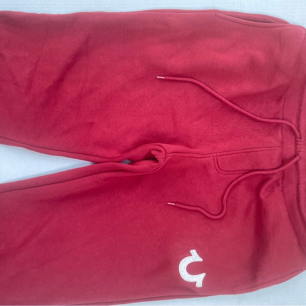 Red true religion jogger pants